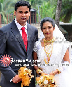 Ajith Annu Marriage Pictures at Sofias Church Chathengottunada